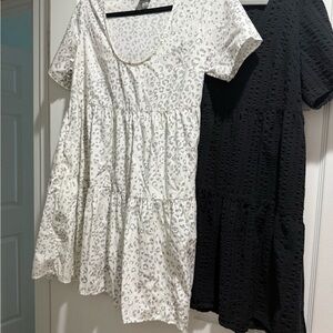 a new day Women's Midi Dresses - White and Black